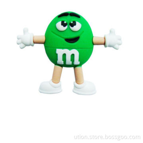 Promotional PVC Cartoon USB Flash Drive, from 1GB to 32GB